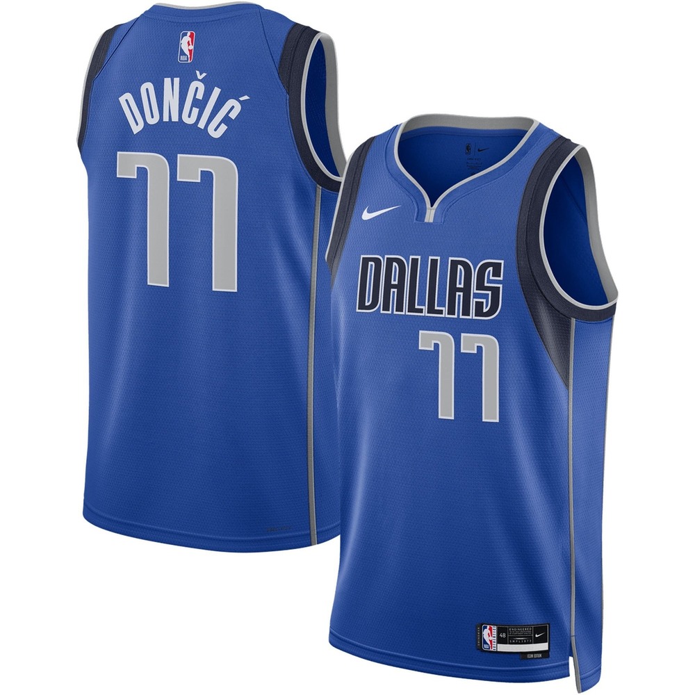 Nike Dallas Mavericks Luka Doncic 77 NBA Jersey Edition Men's Size 48 Blue NWT
